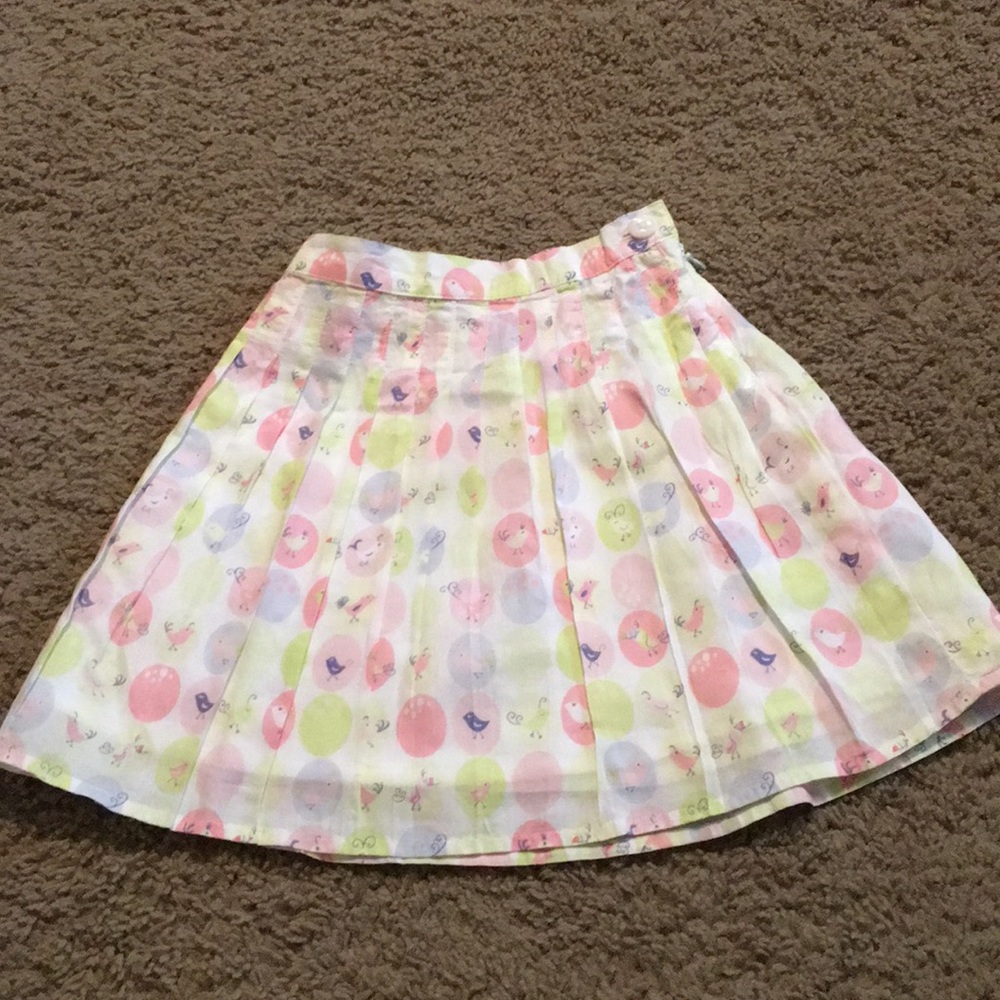 NWOTs Vintage Gymboree A Bird’s Life pleated skirt Sz 3